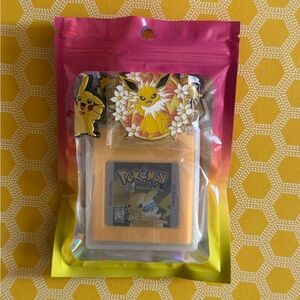 Cute Pokemon Yellow Game Boy Bundle Gift for Pikachu Pokemon Lovers